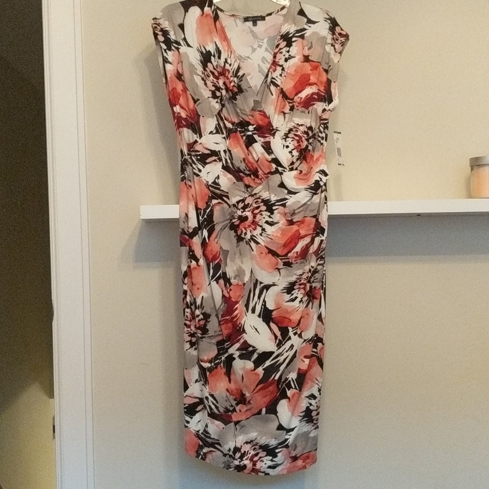 Floral wrap dress